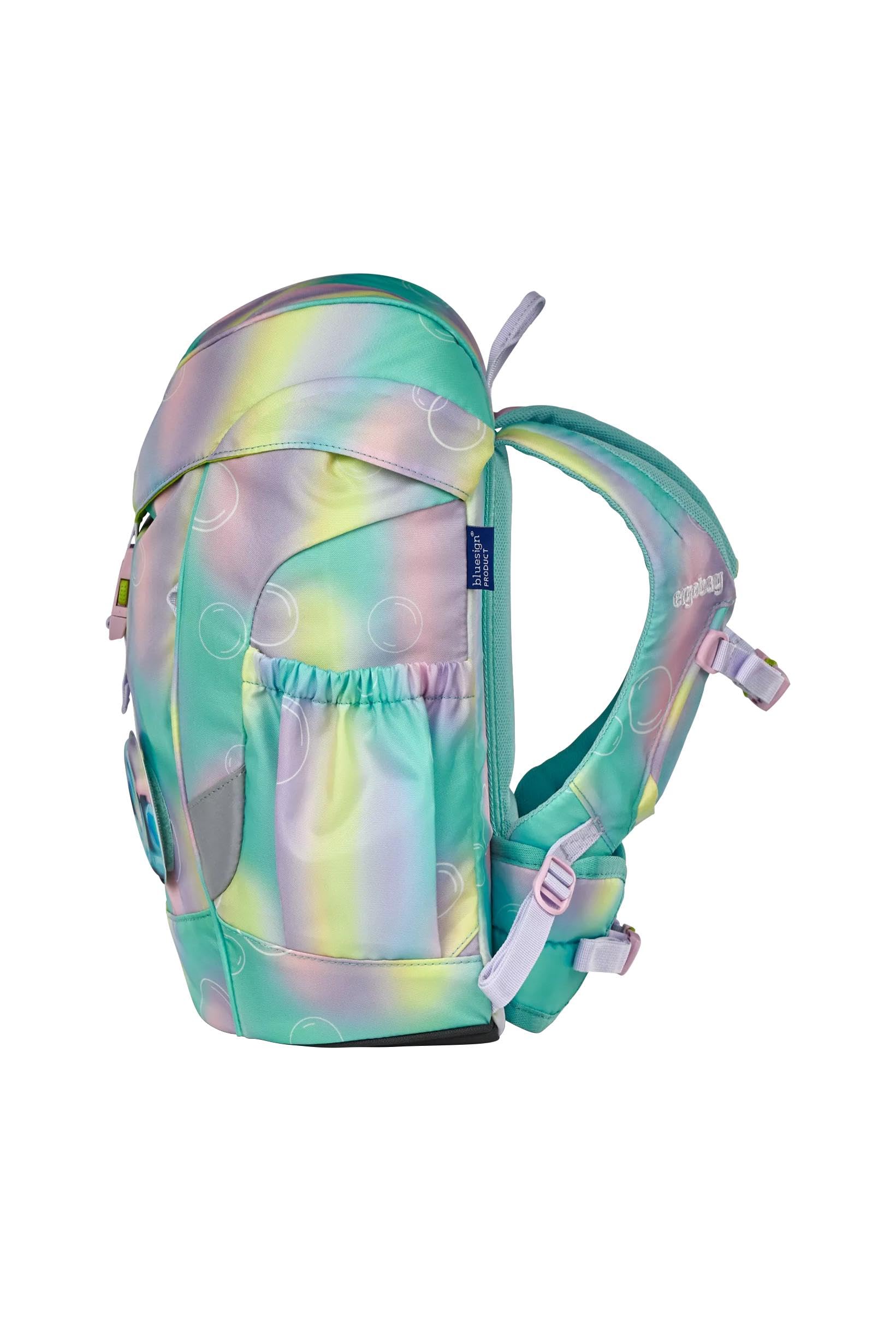 ergobag mini mochila infantil ergonómica, 10 l, tamaño DIN A4 Magic BubbleBear - Menta