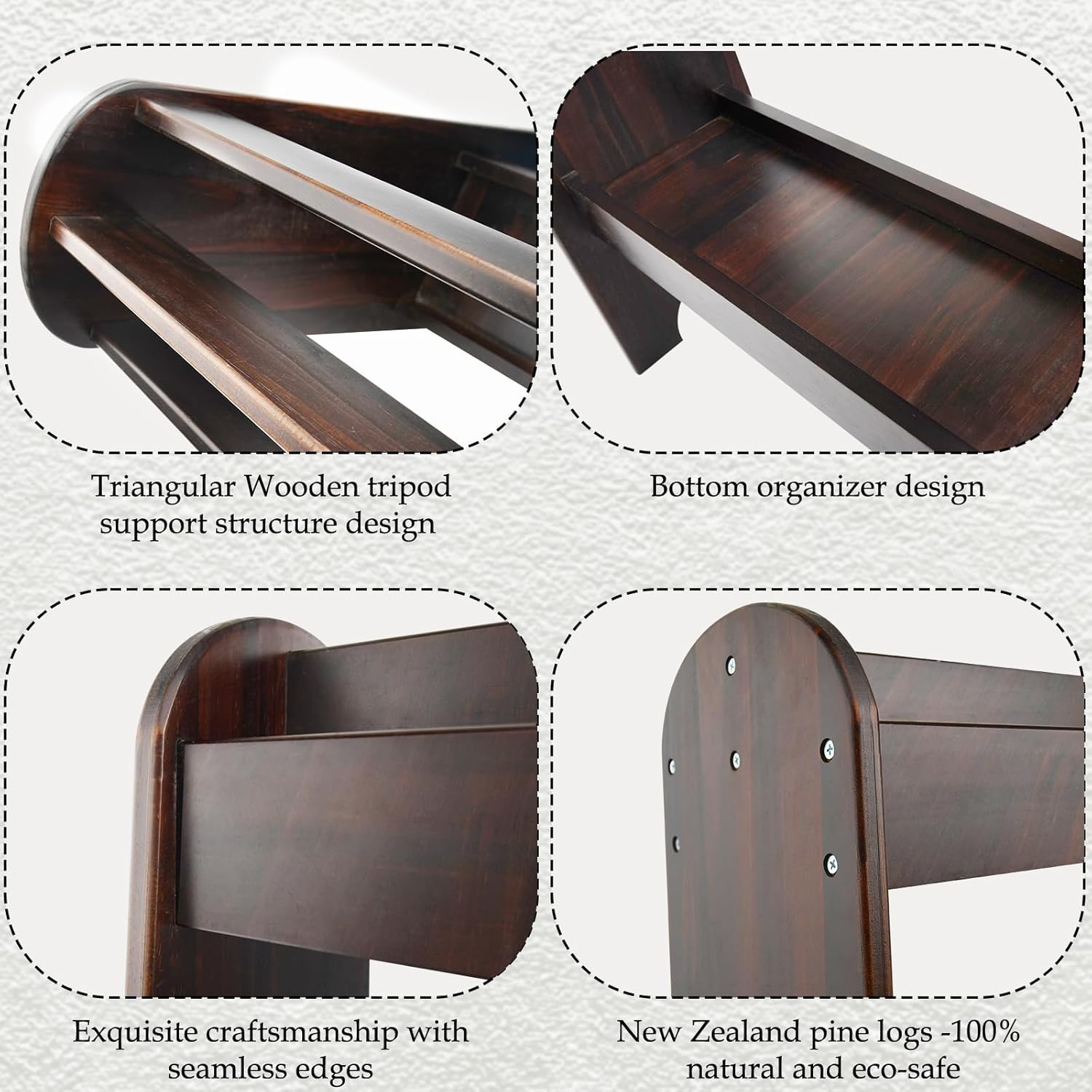 Wood Saddle Rack,Pine Saddle Stand Western & English Saddle Rack for Horse Tack Organizers,Suitable for Displaying Trophy Saddles