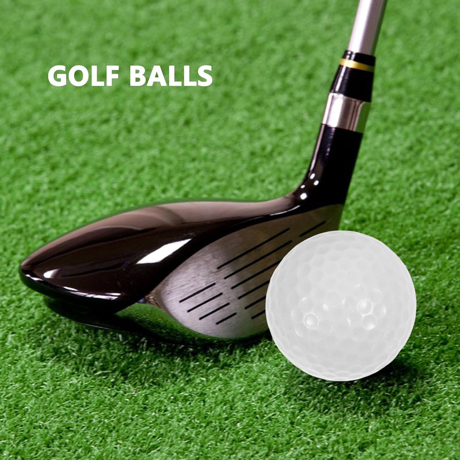 ibasenice 10pcs White Double Layer Golf Practice Balls Lightweight Training Supplies for Indoor Outdoor Swing Range Use