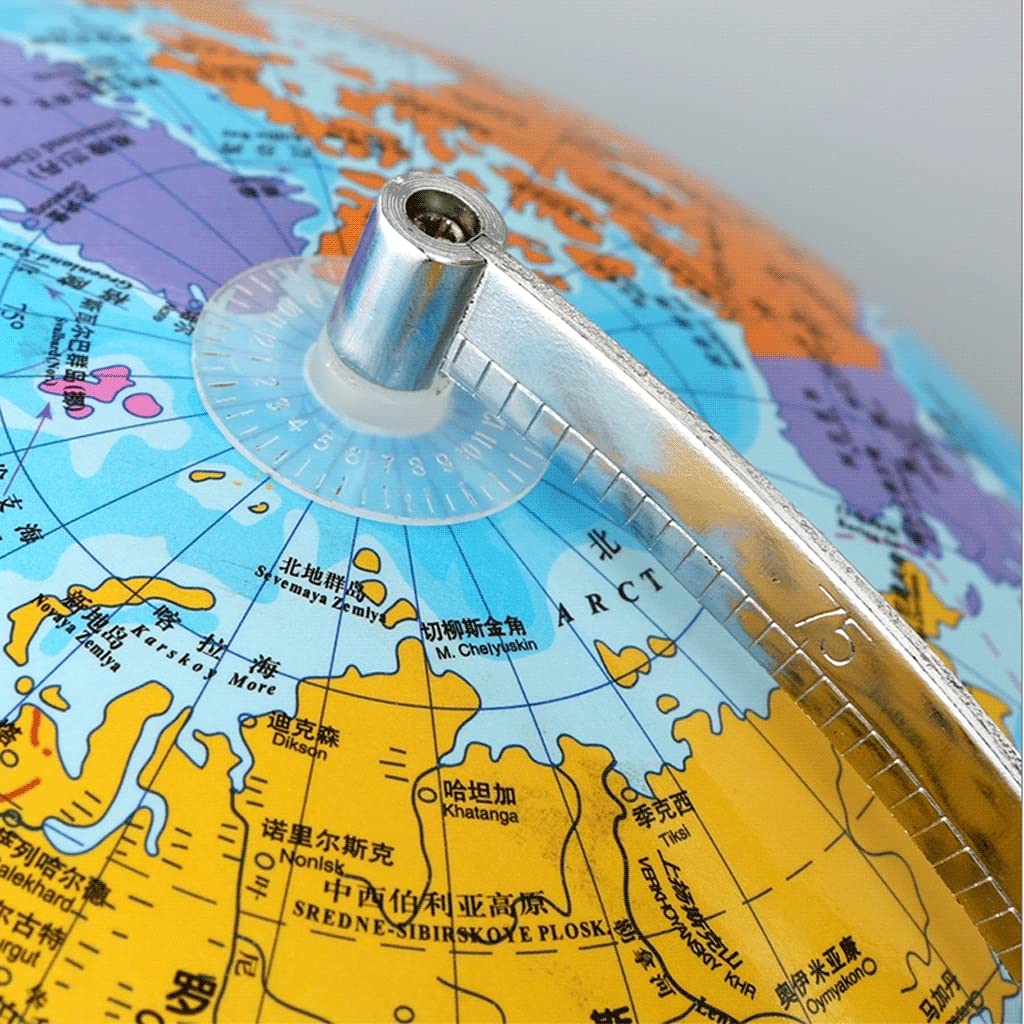 Globus świata o średnicy 12,5 cala Duży globus świata ze stojakiem i lupą Podświetlany globus świata Geografia edukacyjna Globus dla dzieci Ozdobne globusy (Glob świata) (Kwiat świata)