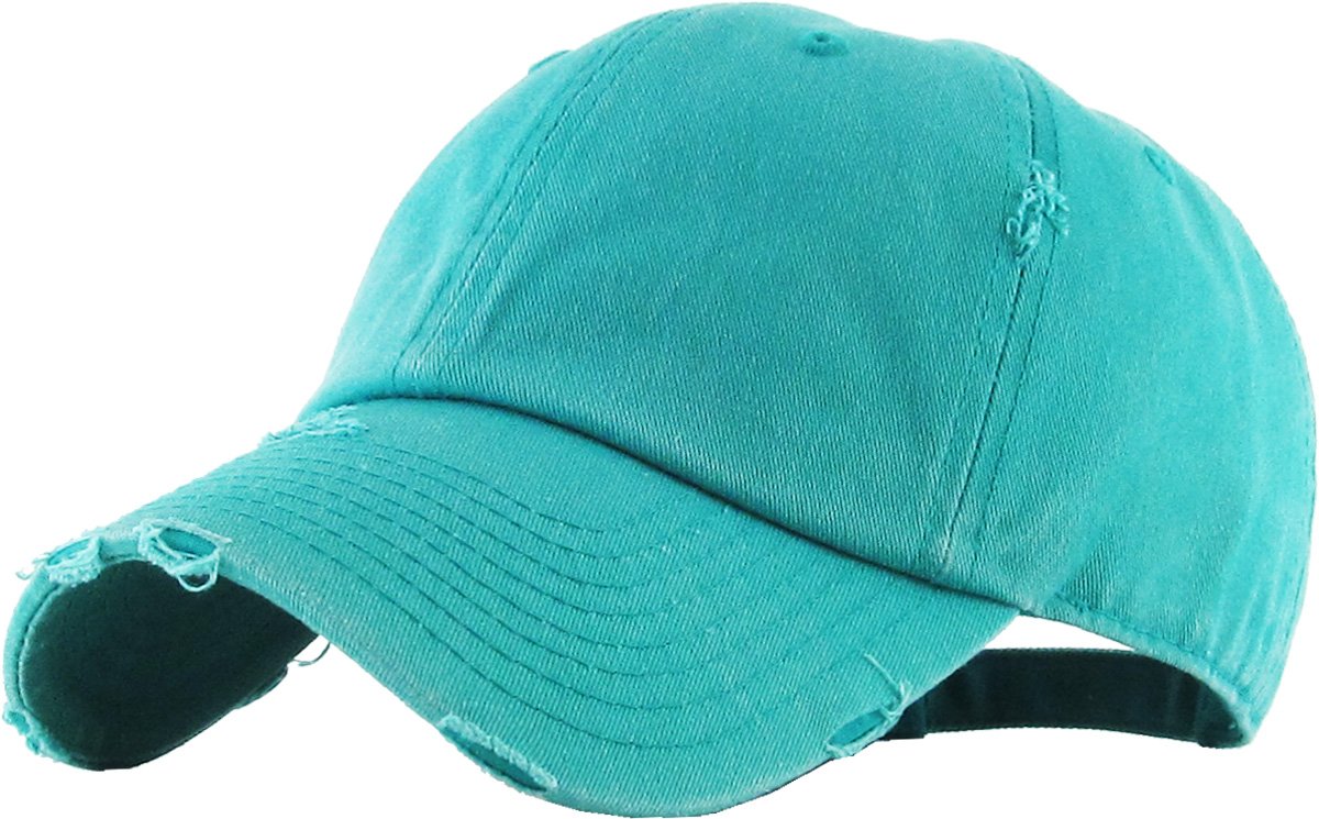 KBETHOS Vintage Washed Distressed Cotton Dad Hat Baseball Cap Adjustable Polo Trucker Unisex Style Headwear