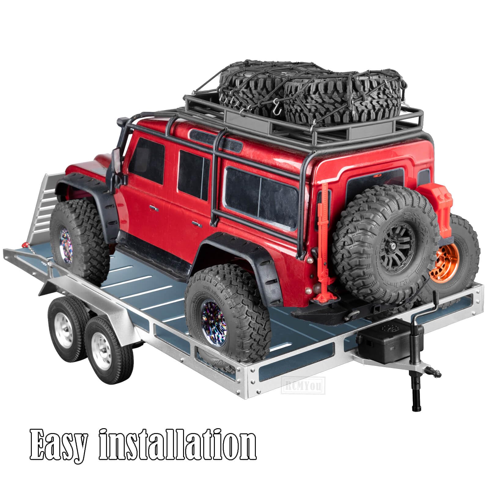Amazon | RCMYou RCトレーラー 1/8 1/10 RCクローラー TRX4 TRX6 Redca