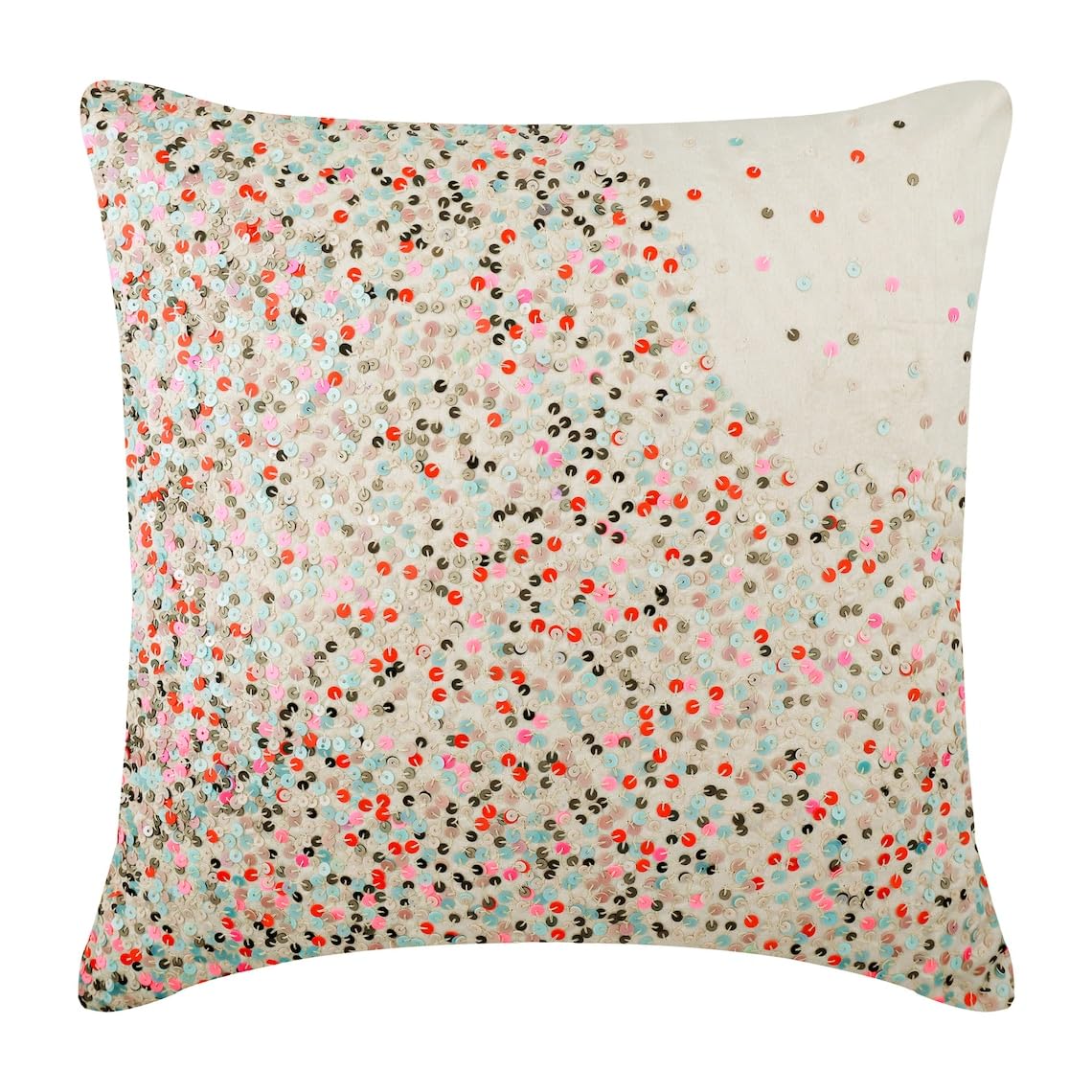 The HomeCentric Decorative Cushion Covers Pack of 2, 40x40 cm (16x16 inch) Pink, Silk Throw Cushion Covers, Cushion Covers, Contemporary Cushion Covers UK - Wonderland Dust โ image 1