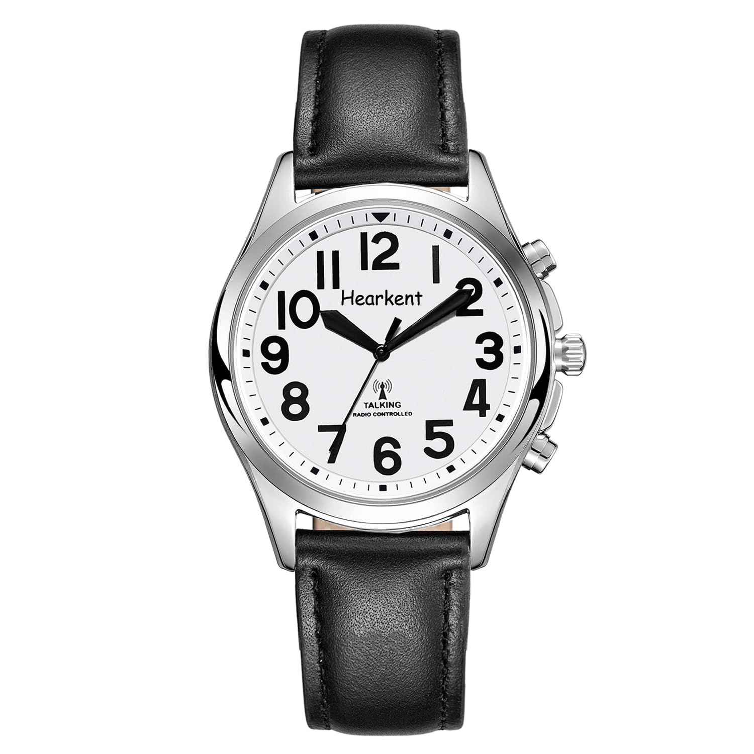 Hearkent Orologio parlante da donna con numeri jumbo, facile da leggere per anziani ipovedenti, auto-regolazione per anziani, rilegati, orologio da polso, cronometraggio preciso