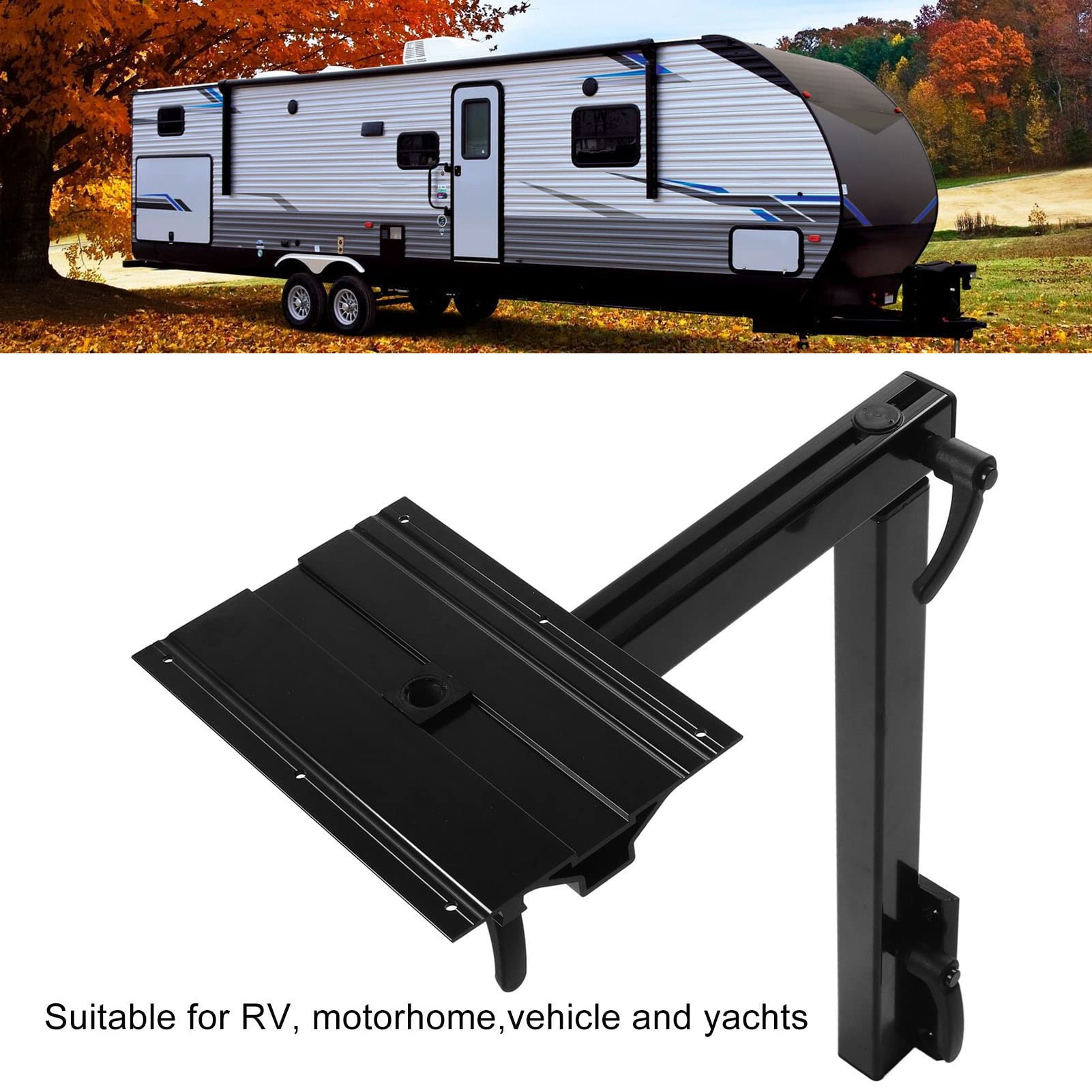 RV Table Legs, 360° Rotating Aluminum Alloy Removable Legs, Yacht & Campervan Table Supports for Boats RVs, Motorhomes, Outdoor Camping - Image 2