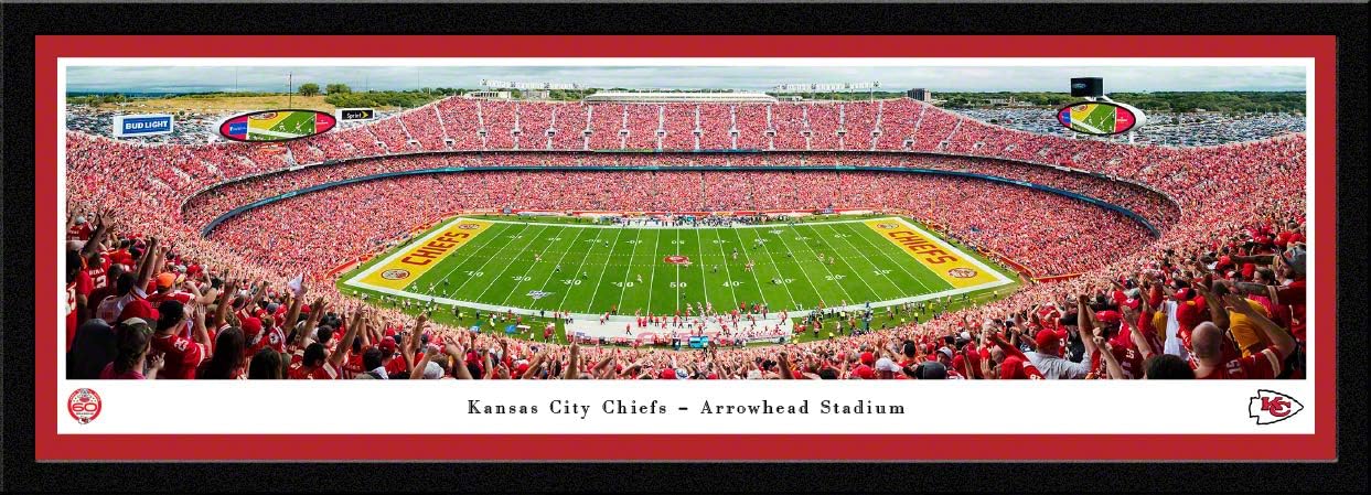 Kansas City Chiefs, 60 Seasons - NFL Panoramic Posters and Wall Decor by Blakeway Panoramas