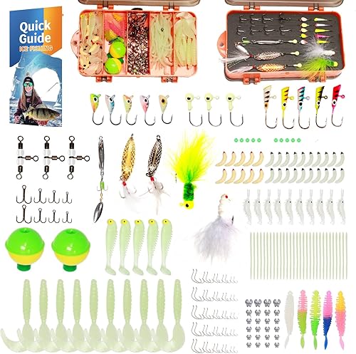 220322-Piece Fishing Lures Kit, Upgraded Fishing Tackle Box with Tackle Included, Hard Soft Bait, Hooks, Weights, Other Accessories, Fishing Lure