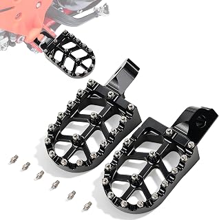 Motorrad Fußrasten für Beta 50, Motocross Fußrasten CNC Aluminum für Beta 50 RR RR 50 RR50 50RR Beta 50CC Enduro Pit Beta 50 RR 50 RR50 50RR 50 RR Enduro Bike Motocross Schwarz