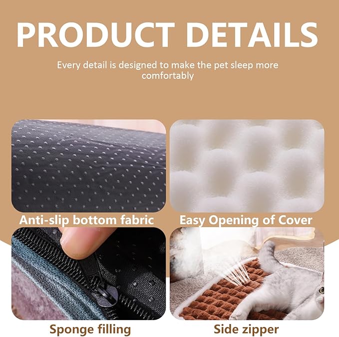 Cama para Perros Tamaño Grande Lavable Base Antideslizante miniatura 2