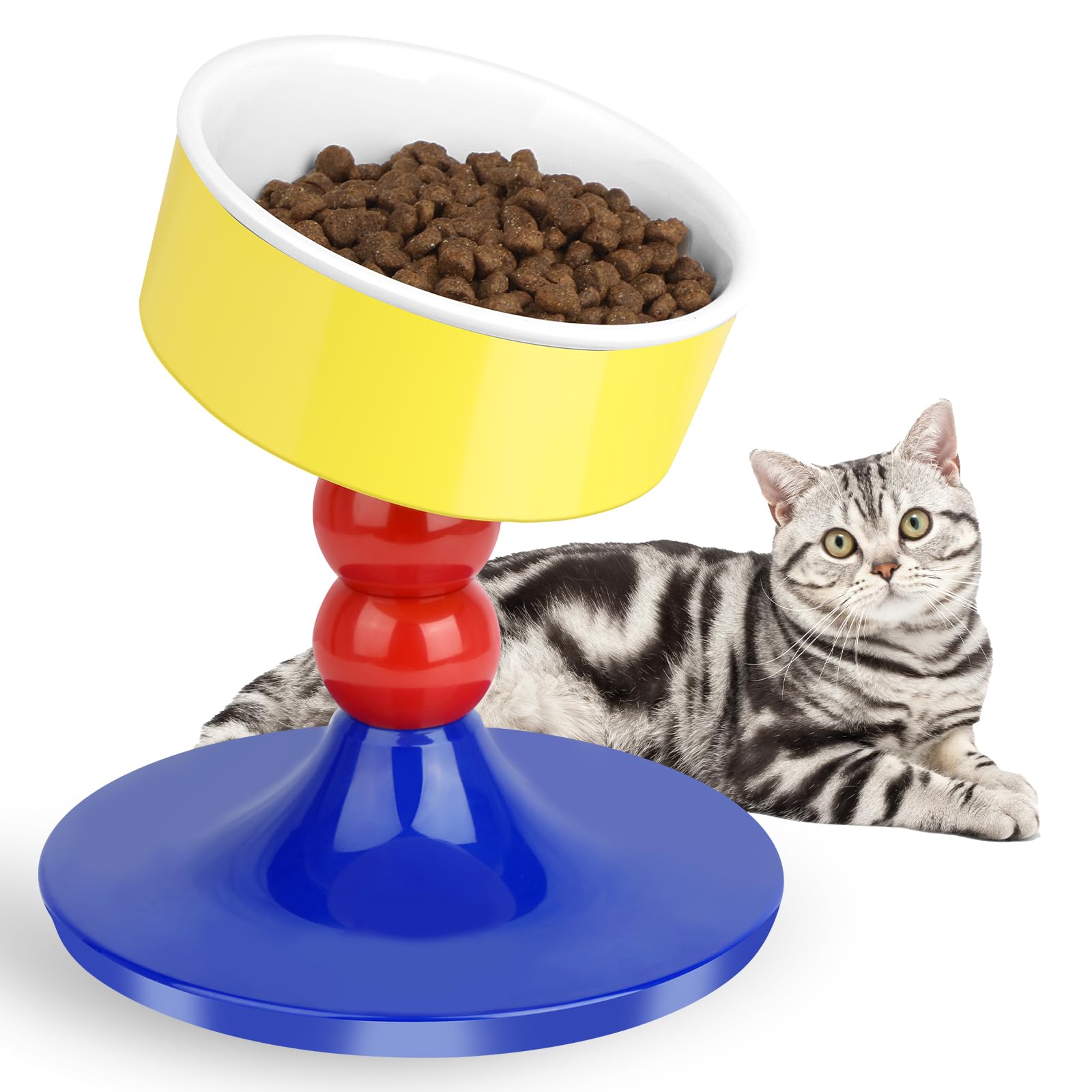 Gamelles surélevées pour chat pour stopper les vomissements et protéger les sols des salissures