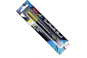 Deluxe-Grade Pentel Arts DualMetallic Brush in Golden Elegance