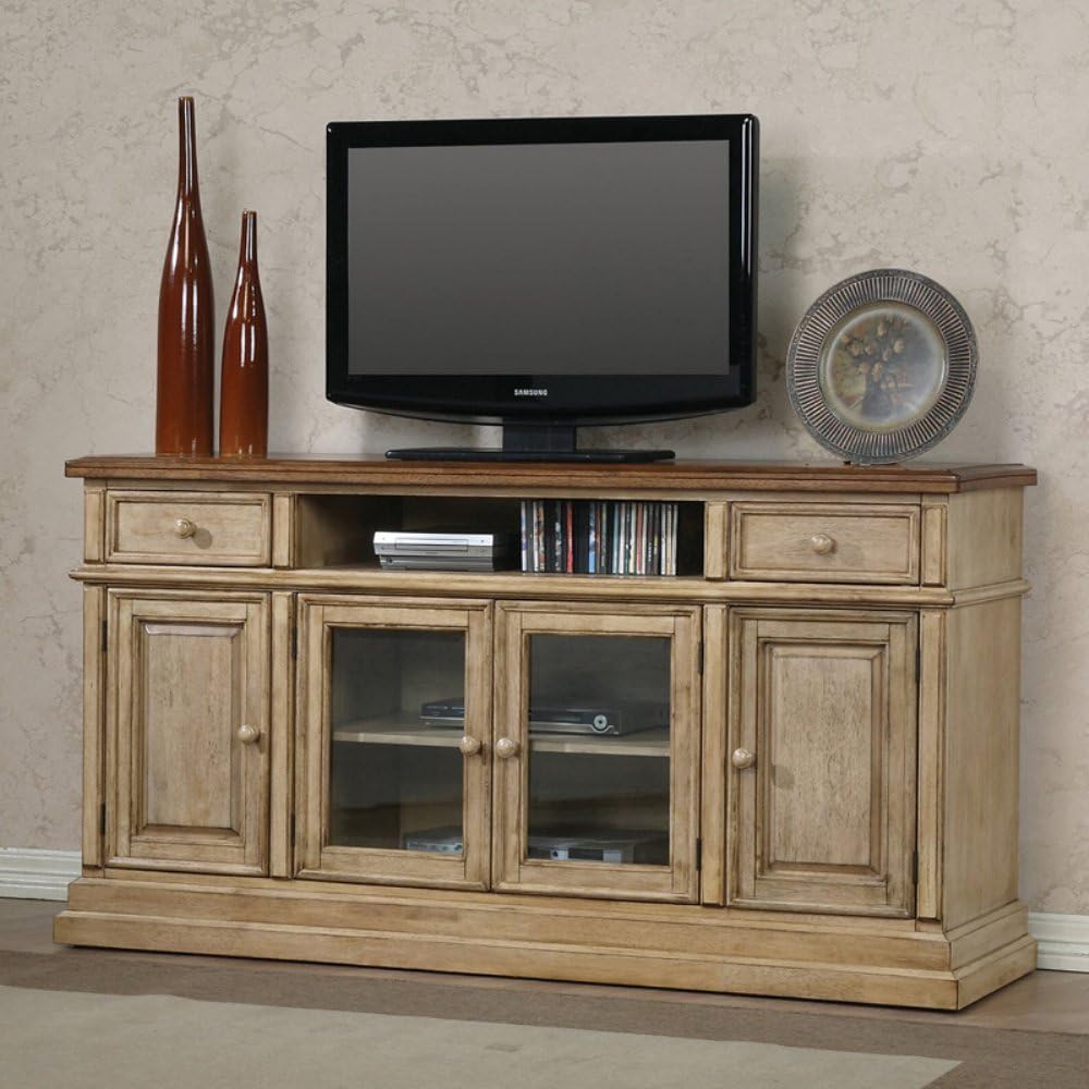 Quails Run 65" Media TV Stand Finish: Almond / Wheat