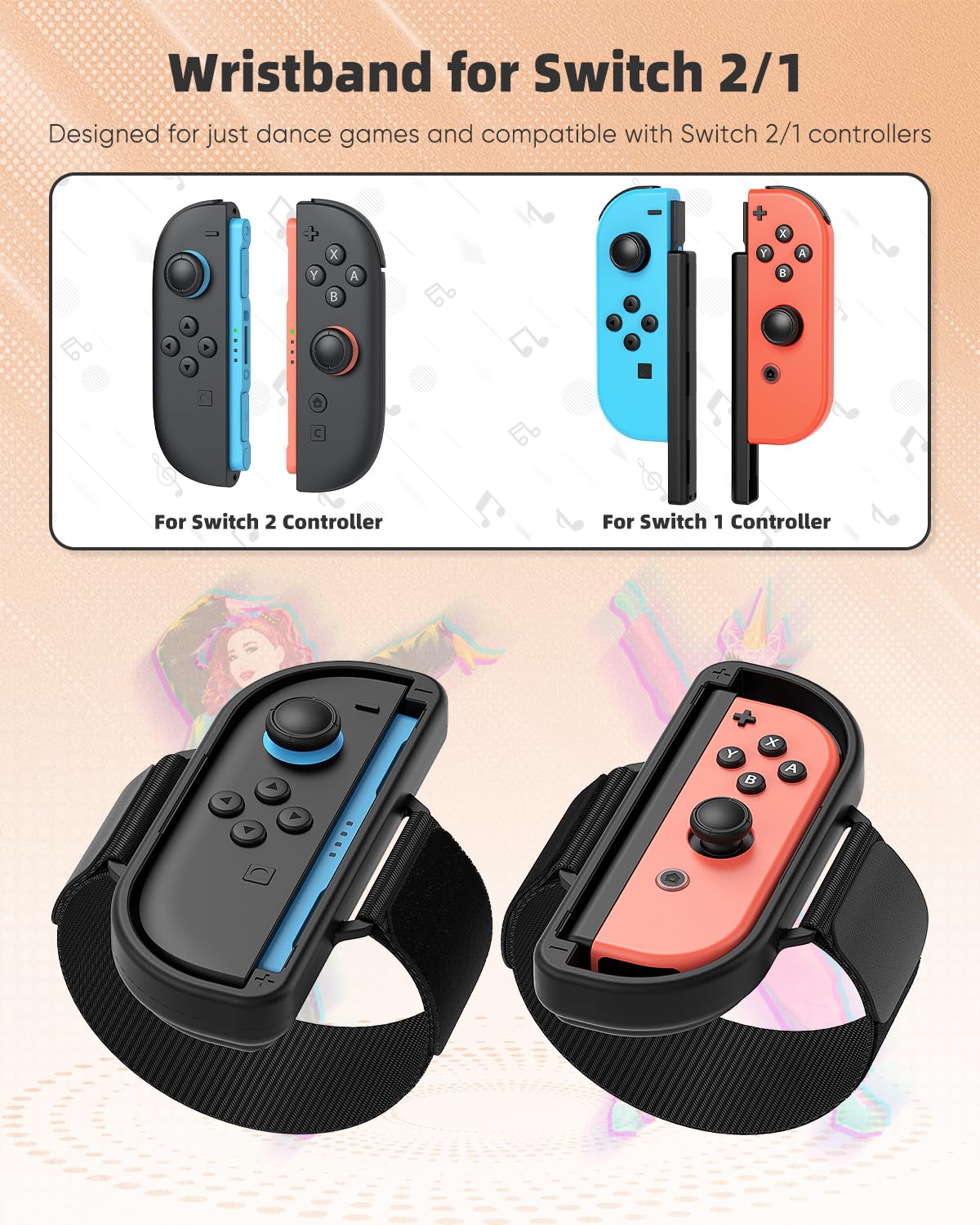 Amazon.com: [For Switch 2/1]-Wrist Straps for Nintendo Switch 2