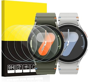 SPGUARD 4 Pack for Samsung Galaxy Watch 7 Screen Protector 44mm Tempered Glass Clear Film Anti Scratch Bubble Free Compatible with Galaxy Watch 7/6/5/4 44mmNOT for Others Models