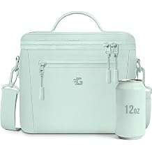 Small Lunch Box Bag Women - Soft Cooler for Work Picnic | Insulated | Waterproof | Leakproof | Lightweight | Reusable | Adjustable Strap | BPA-Free