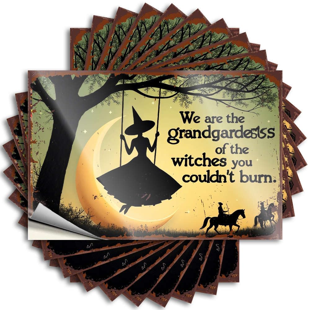 We are The Granddaughters of The Witches You Couldn't Burn. Books Tiki Bar Decorations - Tattoos Cover Removable Vinyl Decal(6X9CM)