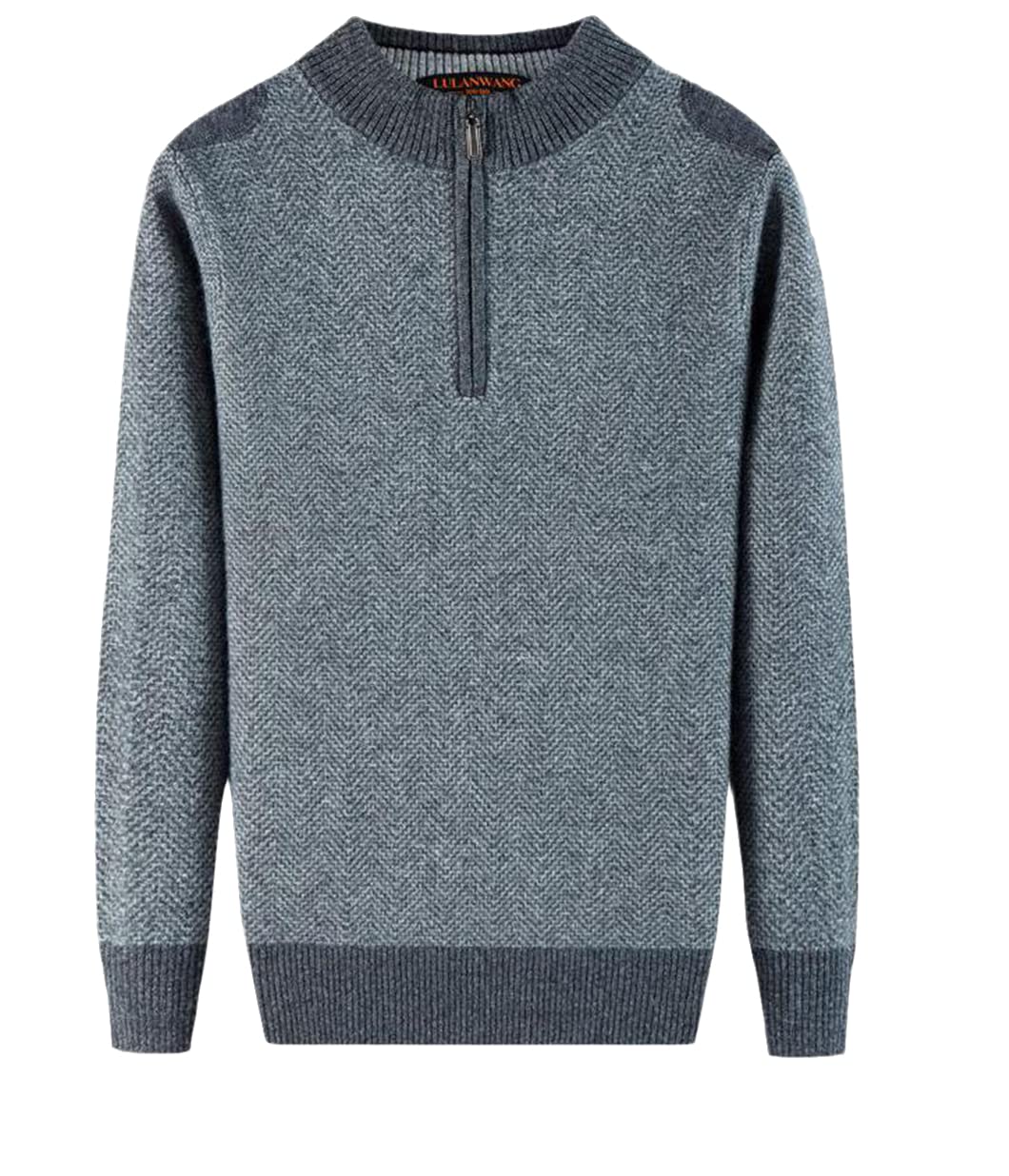 Winter Herren 100 reiner Kaschmir halb hoher Reißverschluss Kragen Pullover Dicker Casual Computer gestrickt Übergröße C S