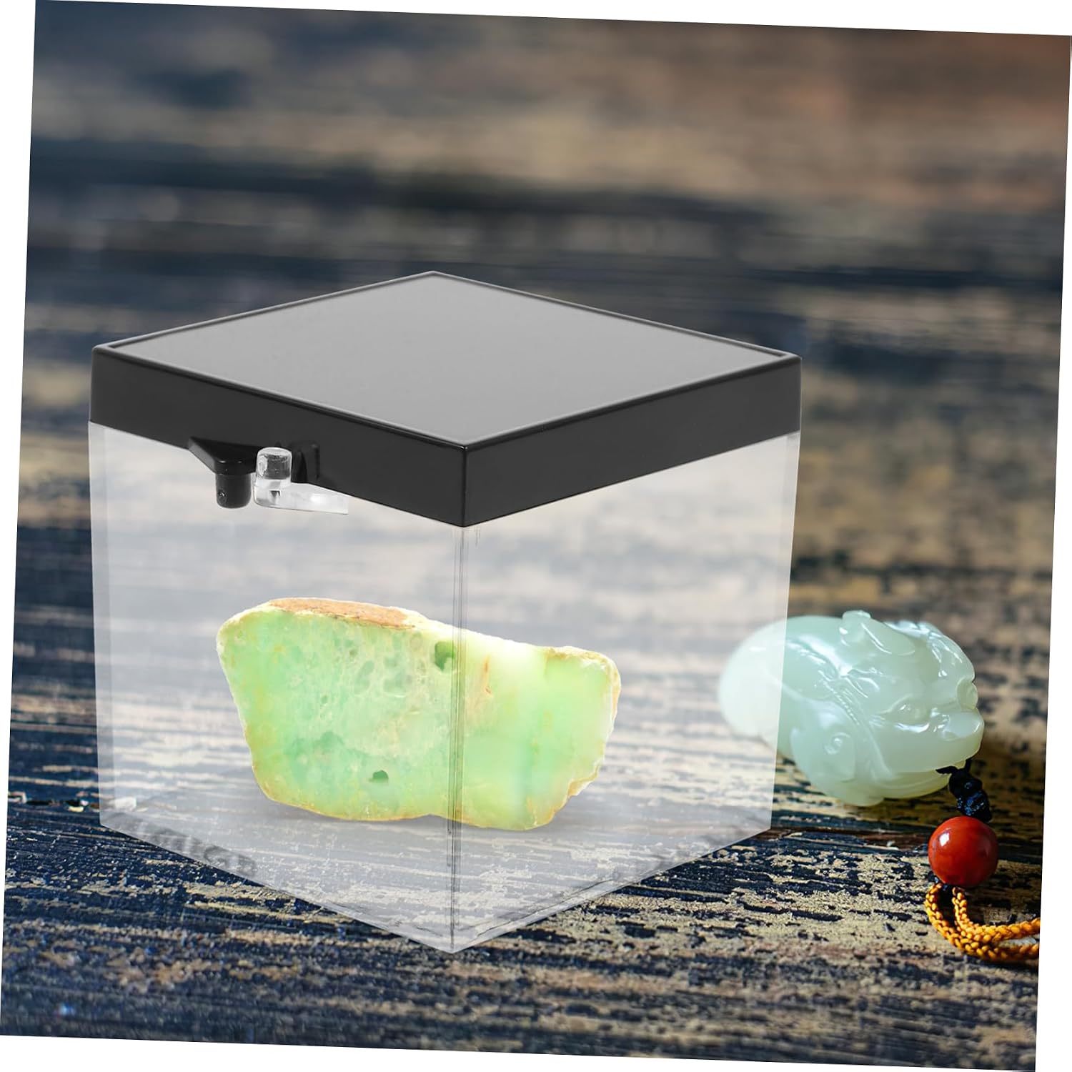 ULTECHNOVO 6pcs Clear Specimen Display Boxes Transparent Mineral Storage Case for Gemstone and Rock Collections Lightweight and Design for Easy Viewing and