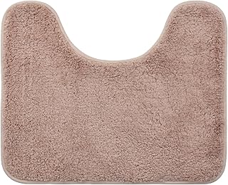 PAVIKE トイレマット 速乾 u型 ライトブラウン 洗える おしゃれ約50cm×40cm トイレマット-北欧 カーペットトイレ 無地 人気 吸水 ふかふか トイレ 滑り止めドアマット 浴室吸水マット