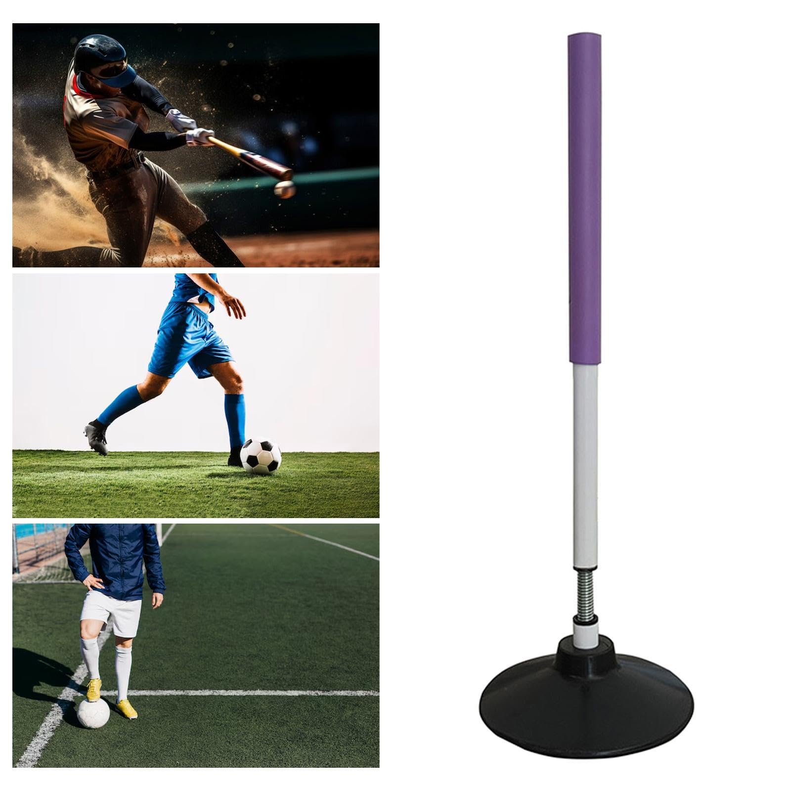 Poste de Entrenamiento para Ejercicios Deportivos Poste Multifunción Barra de Señal con Base Autopesada Material Resistente Adecuada