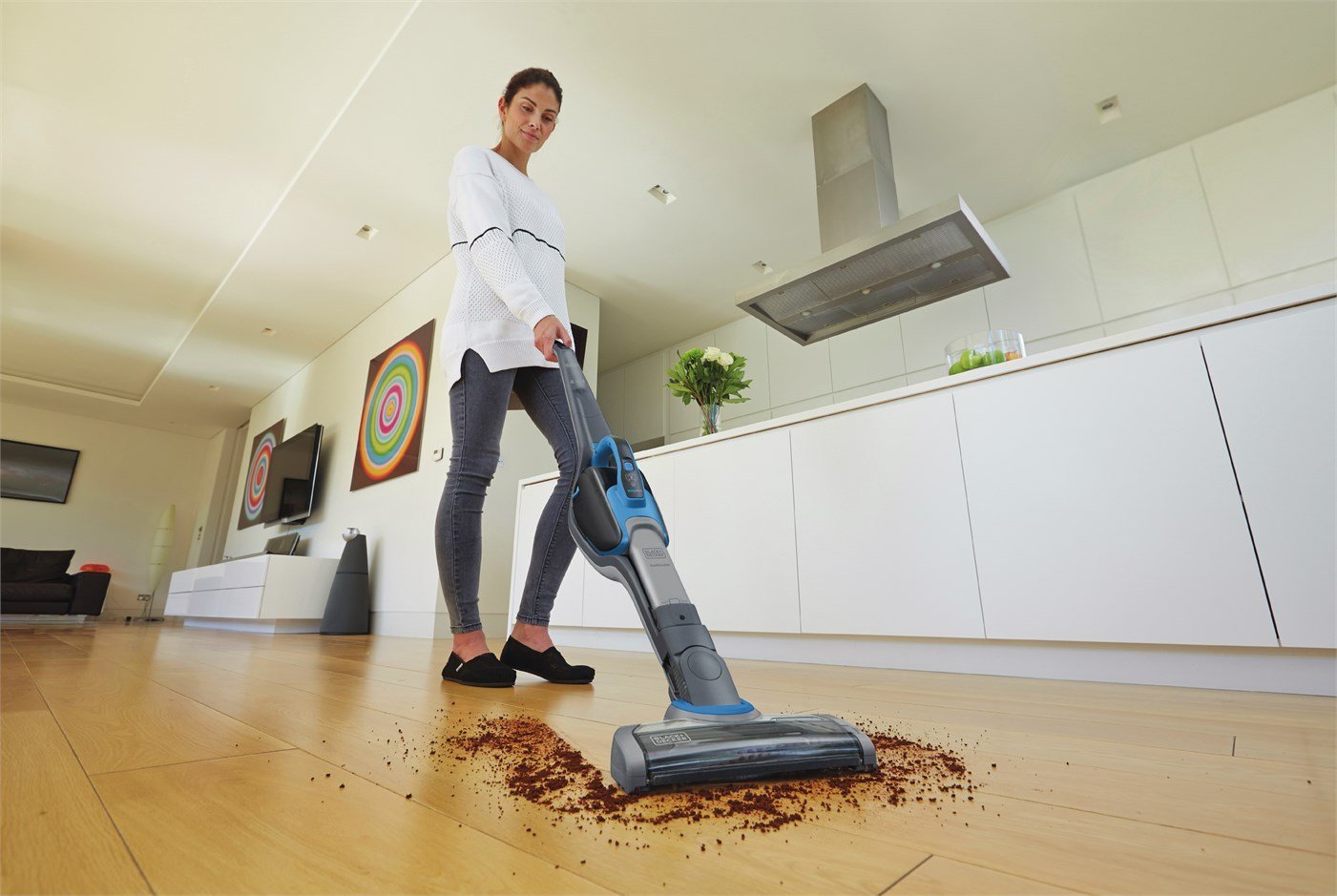 Black+Decker SVJ520BFS Aspirador de Escoba 0.5 litros Azul