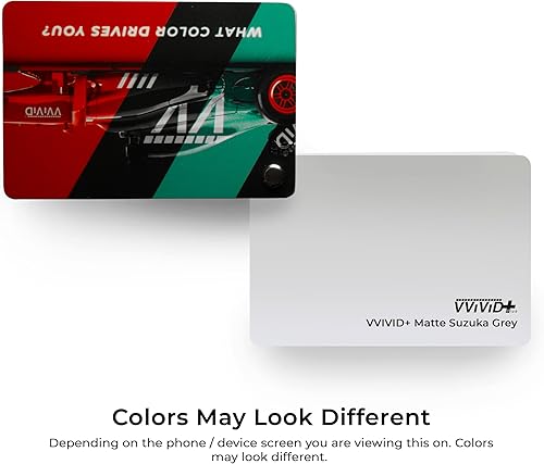 Miniatura 4 de VViViD+ - Película de vinilo (6 x 5 pies, gris Suzuka Ice mate)