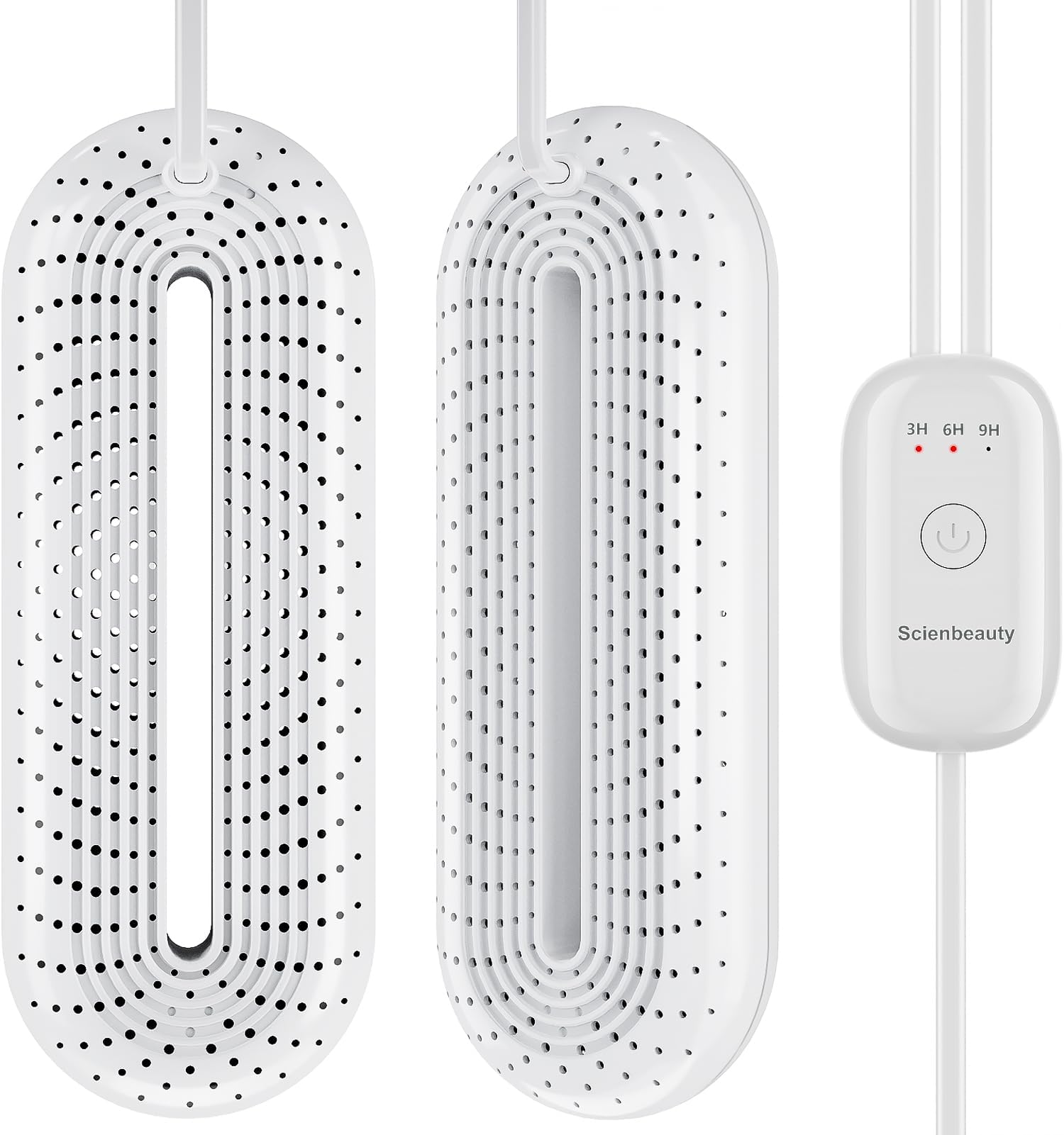 Scienbeauty Electric Shoe Dryers, Portable Boots Dryer Machine with 3/6/9 Hours Timer, Drying for Footwear, Socks, Ski Boots