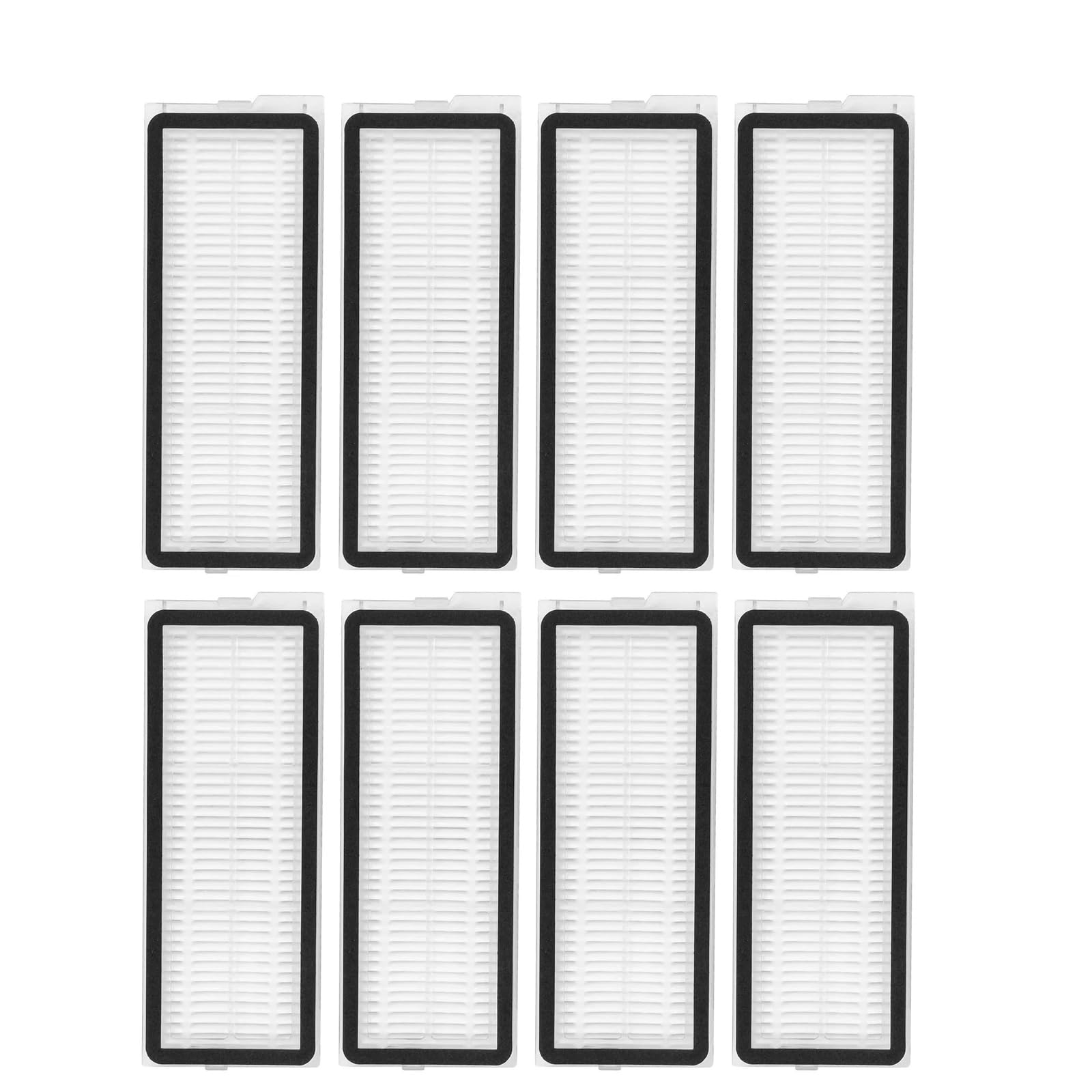 Qklyxr robot vacuum mop cloth Hepa Filter, for Roborock, for Qrevo S/Pro/Plus/Maxv/Curv/Curve/Edge Robot(8pcs Filters)