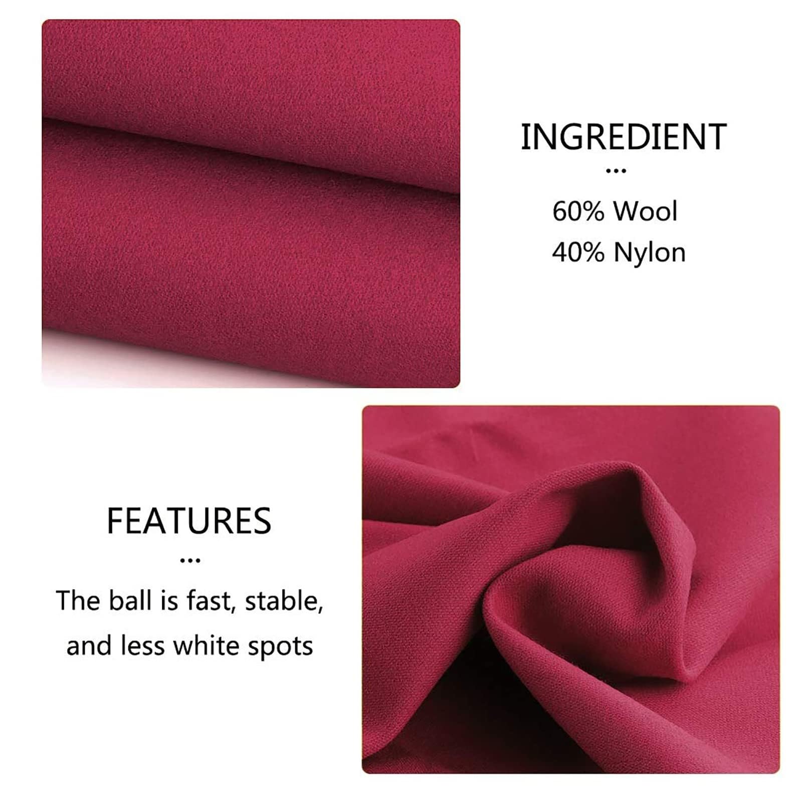Billiards Cloth Billardtuch 7ft 8ft 9ft Billiard Teppich Snookertisch Tuch Antistatisches Billiardcloth Professionell Langlebig BillardtischFilz Vorgeschnittenes Tuch Billardschutz(Stil 3,9ft/2.75m)