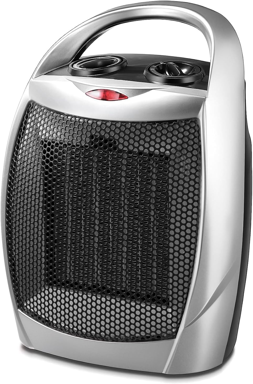 Kismile Small Electric Space Heater Portable Ceramic Space Heater Fan for Office with Adjustable Thermostat and Overheat Protection