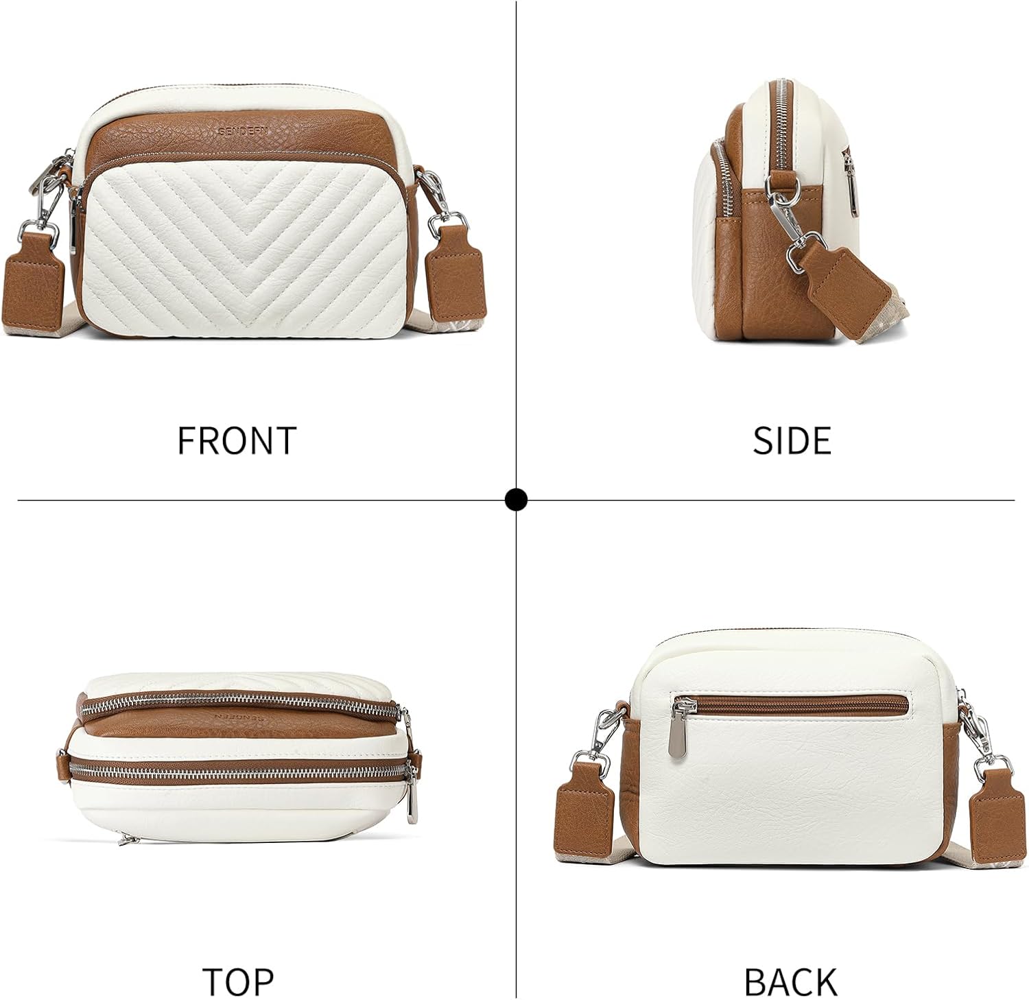 SENDEFN Fashion Shoulder Bag for Women Cute Hobo Tote Handbag Cute Soft Small Clutch Purses - Image 5