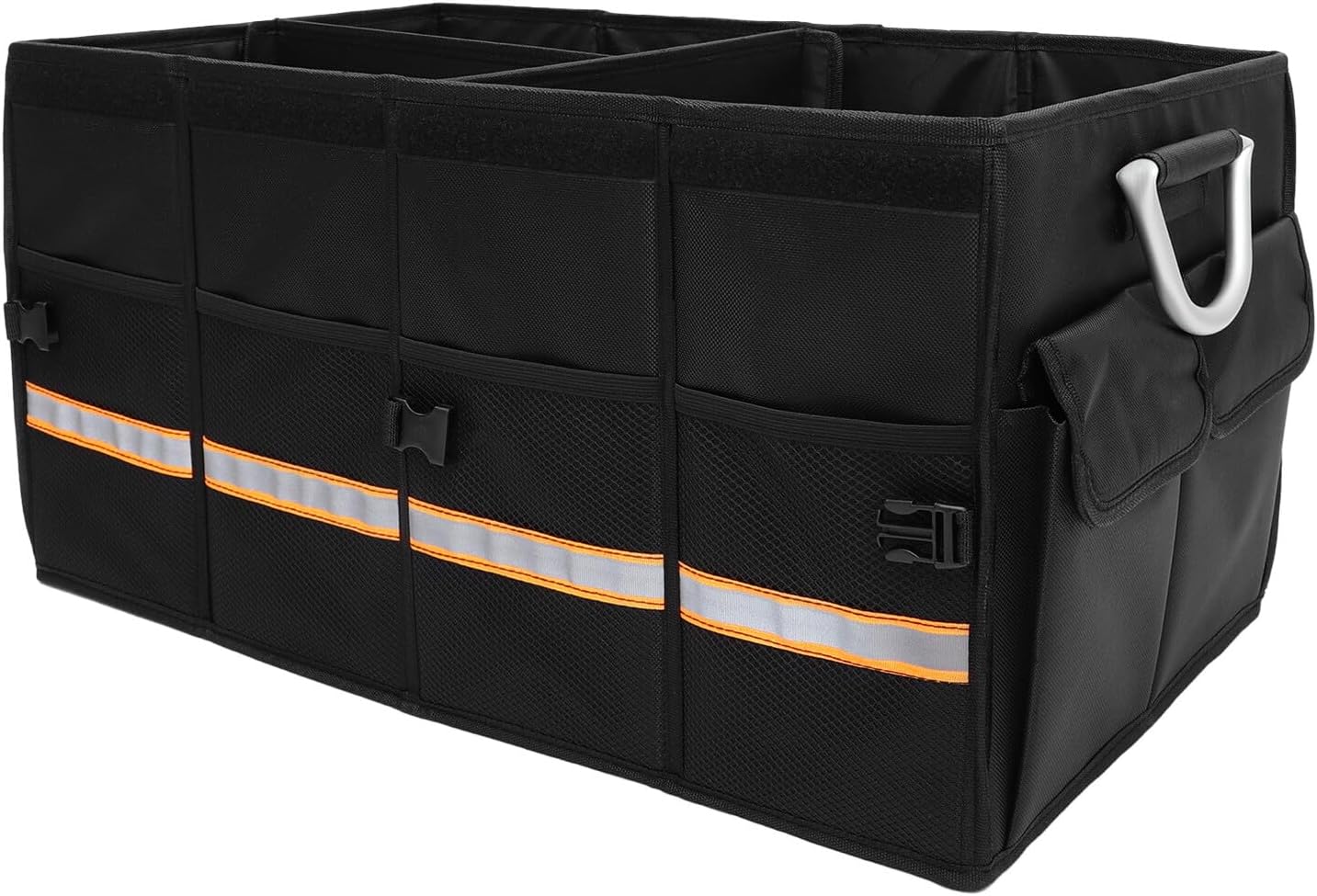 BESTOYARD Car Trunk Organizer Large Deep Black Car Storage Box without Lid Foldable for Vehicle Interior Accessories