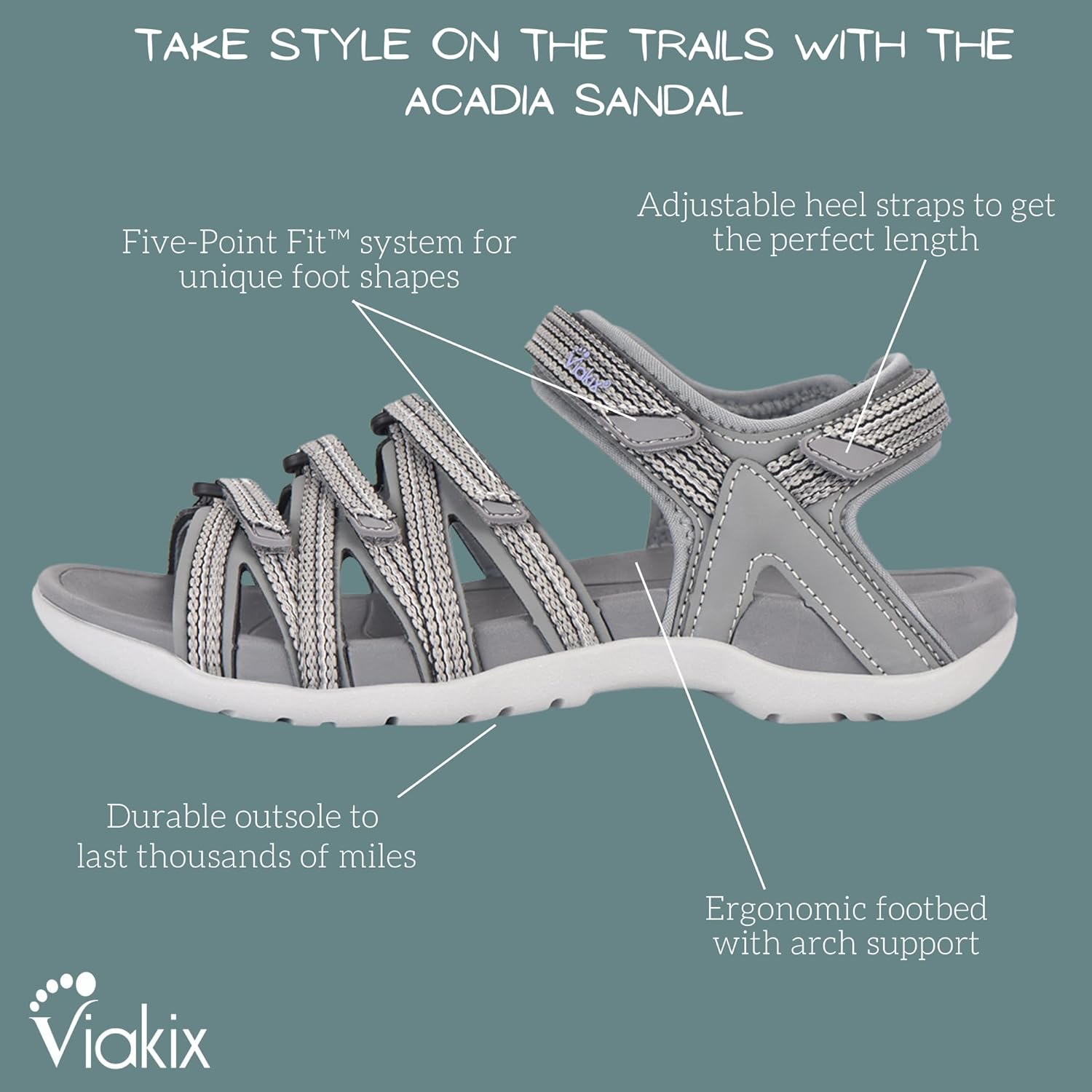 Viakix Acadia Hiking Sandal – Comfortable, Stylish Women's Sandals - Image 5
