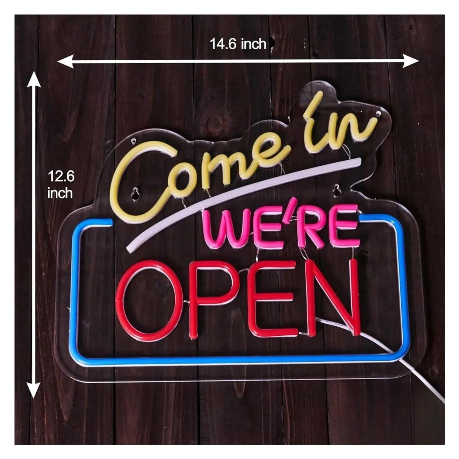 Affari per insegne al per neon per alimentazione per luminosità regolabile entra siamo aperti lettera per luci per neon