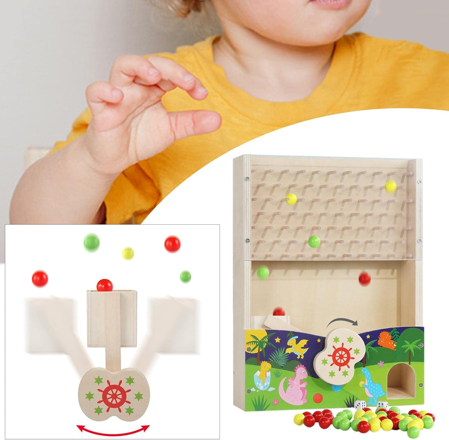 Amazon 木の板ビーズゲームおもちゃ幼児教育パズル旅行おもちゃ はめこみ 形合わせ おもちゃ