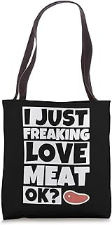 Meat Lover Humor Gift - BBQ Funny Tote Bag