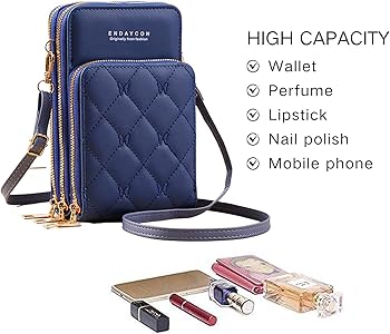 YAZEKOUS Bolsos Cruzados Pequeños Para Mujeres, Monederos Pequeños, Monederos Cruzados, Monedero Para Teléfono Celular Con Ranuras Para Tarjetas Para Mochila De Día De Viaje, Beige, Pequeña