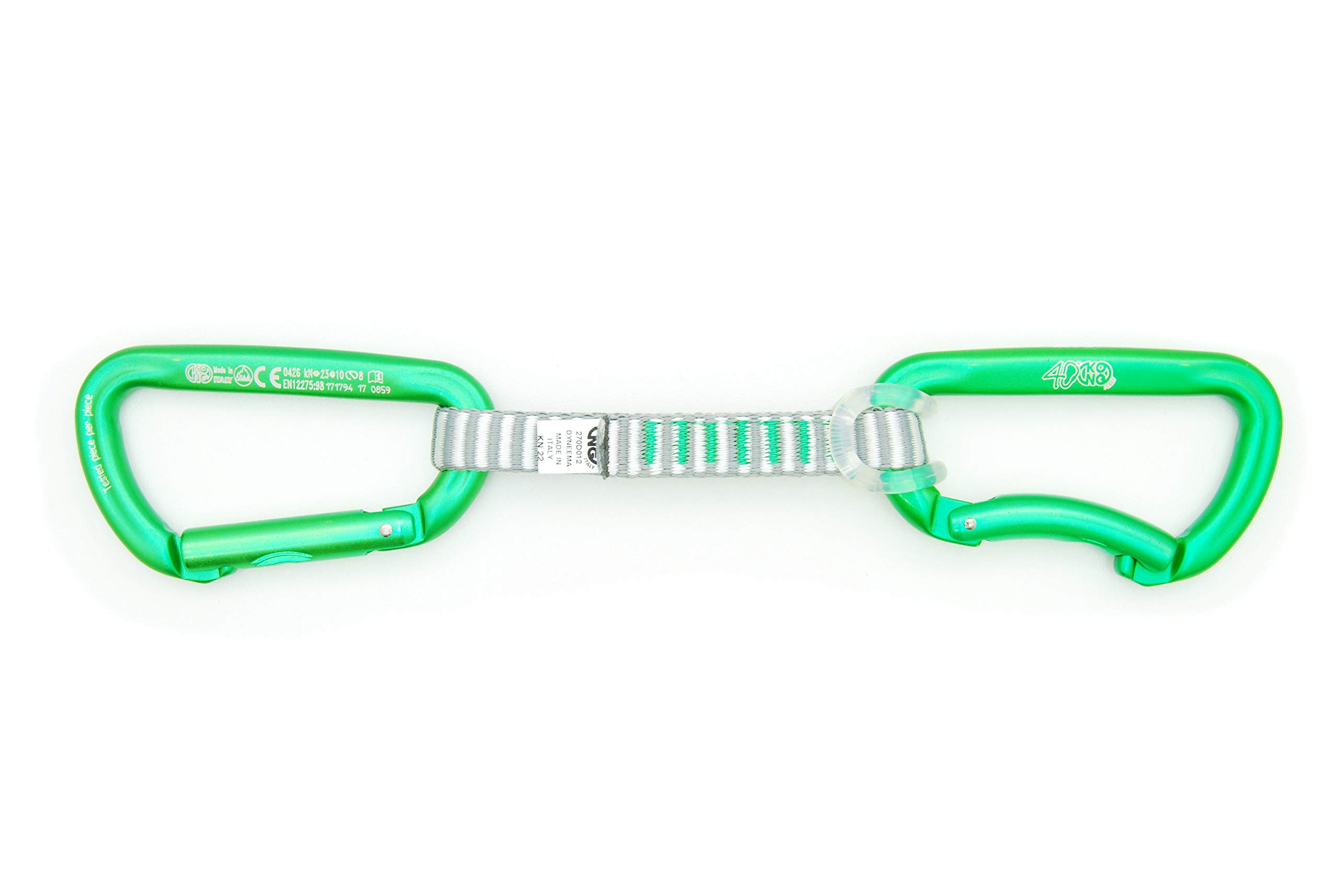 Kong Trapper Anniversary, Set 5 Rinvii da Arrampicata in Alluminio, Moschettoni Keylock, Multicolore, 115g, per Falesia e Palestra, Made in Italy, EN 12275