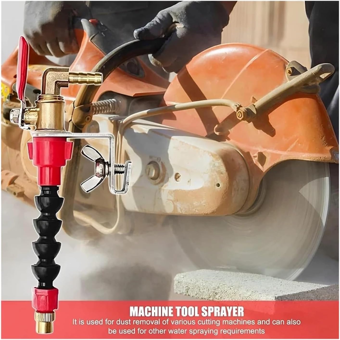 1PCS Dust Remover Water Sprayer System Nozzle Coolant Misting Dust-Proof for Marble Brick Tile Cutting Machine Angle Grinder Cutter(2 pcs)
