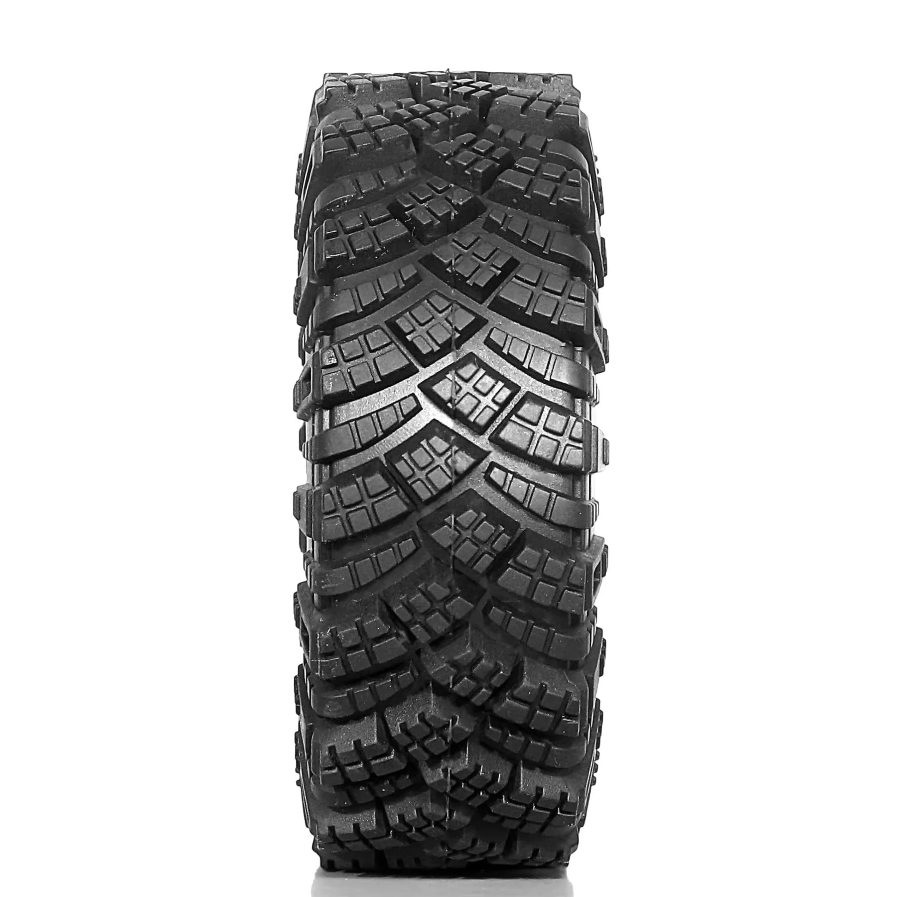 RC Ruote Gomma Compatibile Con Axial Per SCX10 Pro Per Capra Per Traxxas Per TRX4 D90 Per Redcat 1/10 RC Crawler Car Pneumatico In Gomma Morbida Da 98 Mm E 1,9"