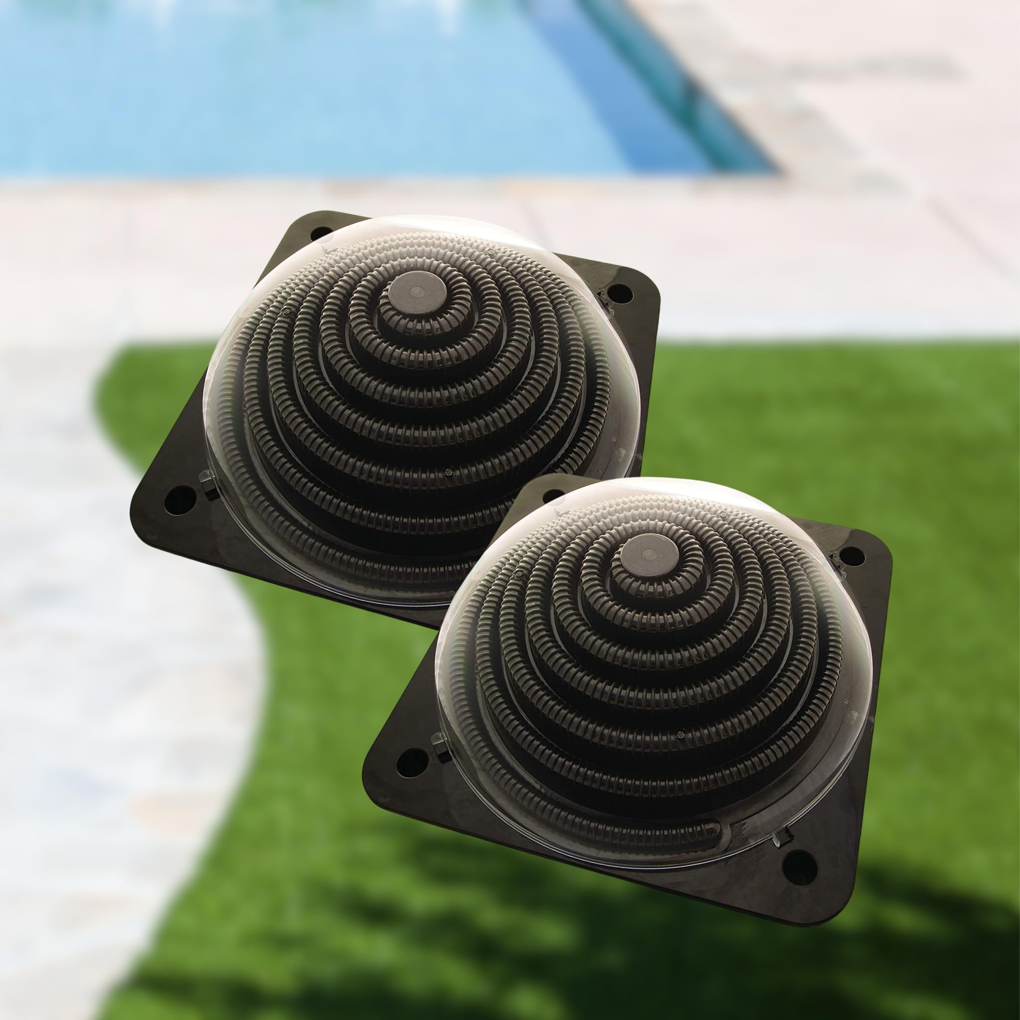 well2wellness Lot de 2 chauffages solaires pour piscine « Boule de powerk/escargot solaire »