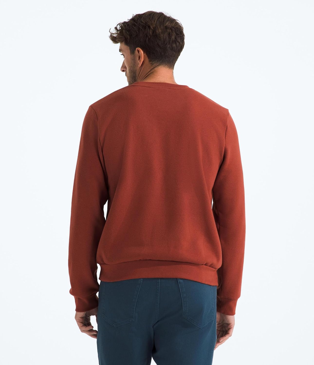 The North Face mens Evolution Simple Dome Crew - Ribbed Collar & Hem, Classic Logo - Image 2