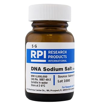 Deoxyribonucleic Acid Sodium Salt [DNA, Sodium Salt from Salmon Sperm], 5 Grams