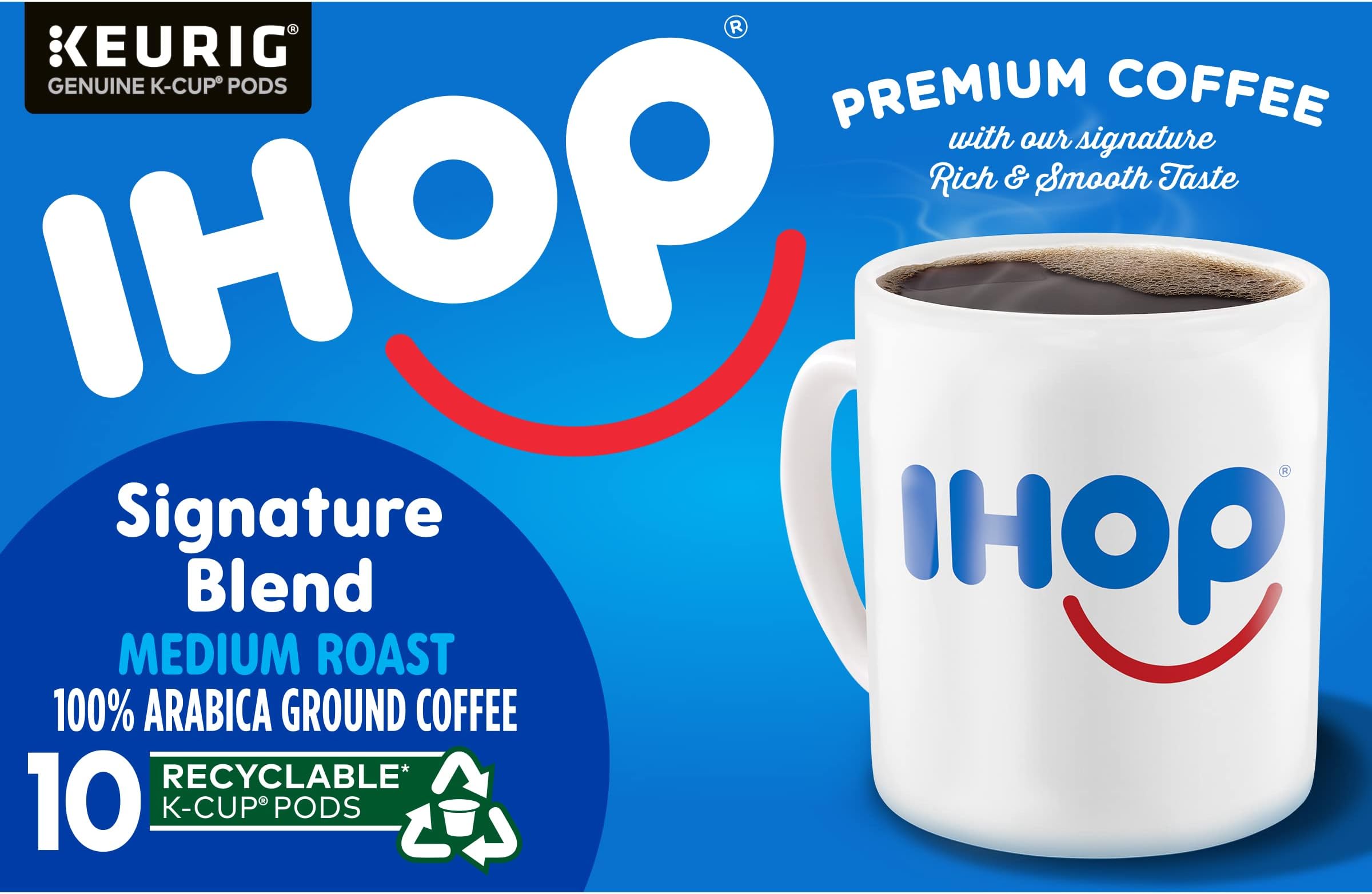 Amazon.com: IHOP Medium Roast Signature Blend Keurig K-Cup Coffee Pods ...