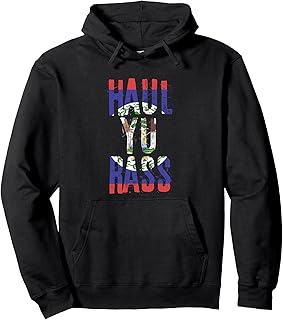Haul Yu Rass Belizean Creole Kriol Belize Flag Pullover Hoodie