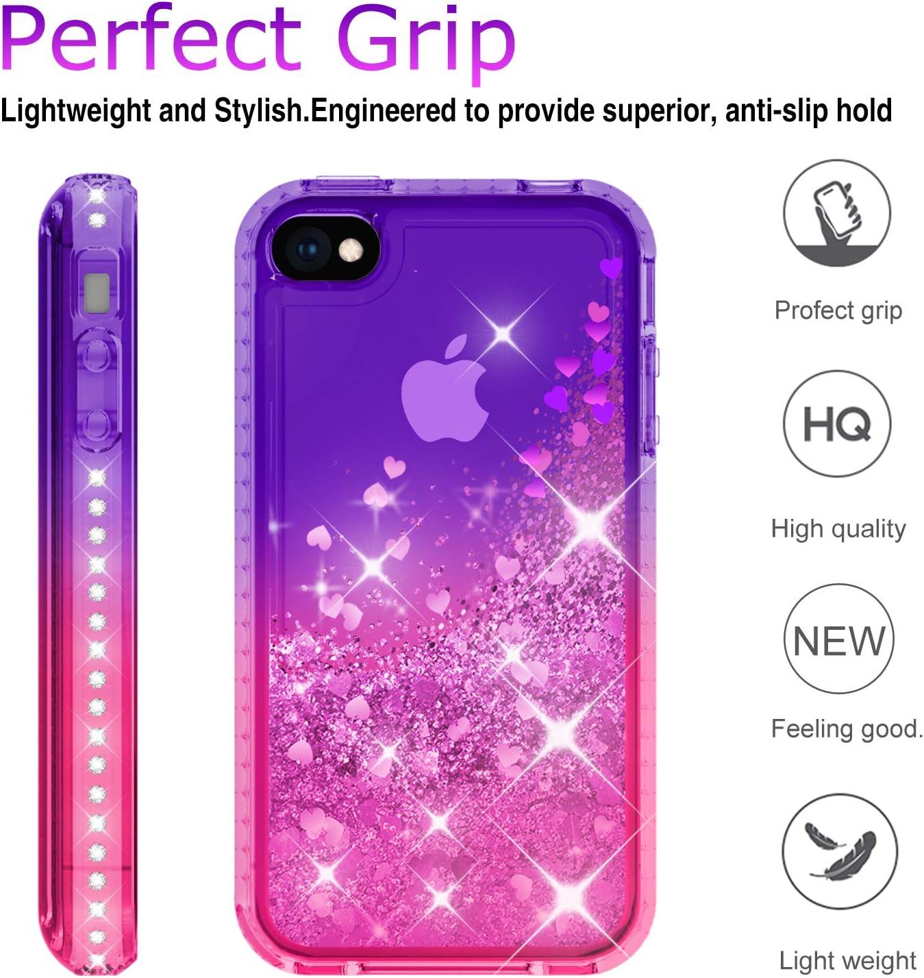 ATUMP Galaxy S10 Plus Case, Galaxy S10 Plus Phone Case with HD Screen Protector, 360 Degree Rotating Ring Holder & Kickstand Bracket Cover Phone Case for Galaxy S10 Plus (Rose)