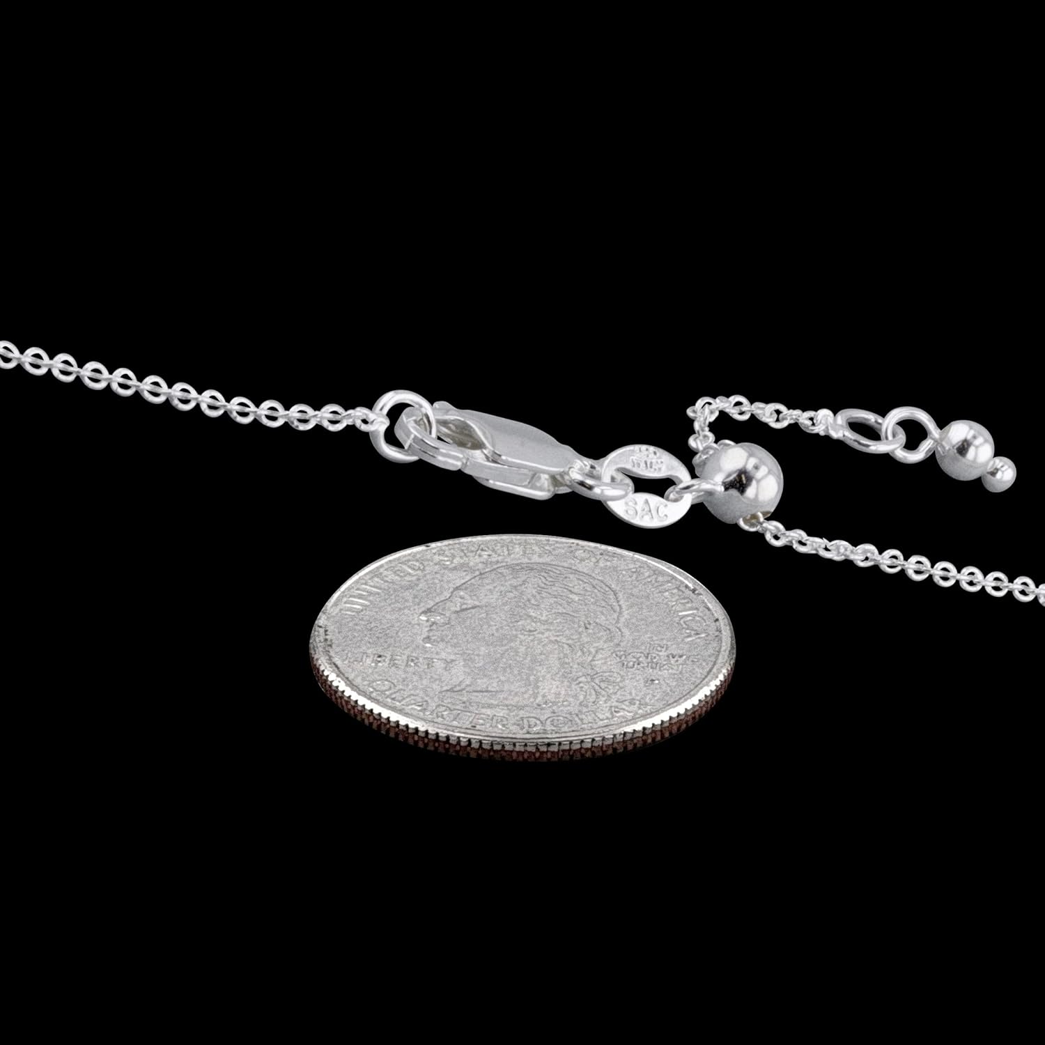 CHOOSE YOUR CLASP Sterling Silver 1.2mm Cable Chain Necklace