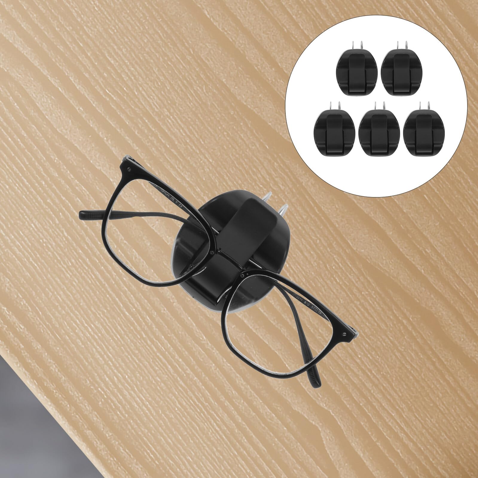 5pezzi Clip per Occhiali da Auto Visiera Supporto per Occhiali da Sole e Clip per Biglietti Organizzatore per Interni Auto Realizzato in Materiali Resistenti
