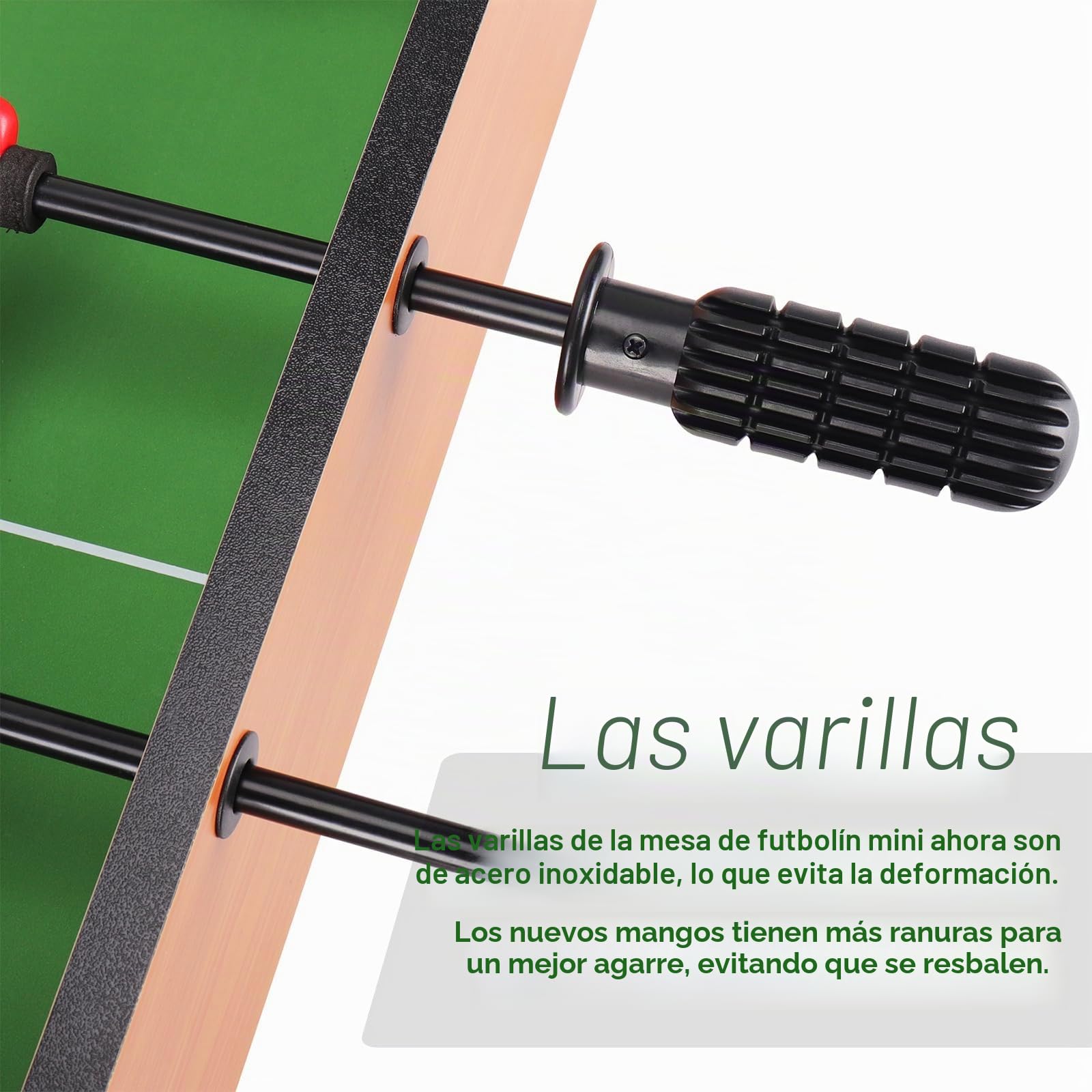 WIN.MAX Mini Mesa de Futbolín (Actualización), Mesa de Juego de Fútbol/Futbolin Ligera Portátil para Niños, Fácil de Montar y Almacenar, 51 x 31 x 10 cm