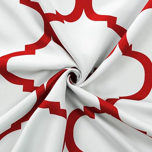 Miniatura 6 de Melodieux Cortinas marroquíes 100% opacas para dormitorio, 84 pulgadas de largo, sala de estar, con aislamiento térmico, cortinas con ojales, 52 x